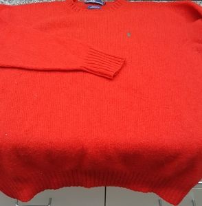 Men's ralph lauren red wool sweater xl.